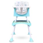 R for Rabbit Cherry Berry Grand Convertible 4 in 1 Feeding High Chair for Baby of 6 Month to 7 years(Lake Green)