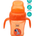 Mee Mee 2 in 1 Spout & straw Sipper Cup 210ml 3m+ Orange