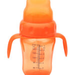 Mee Mee 2 in 1 Spout & straw Sipper Cup 210ml 3m+ Orange