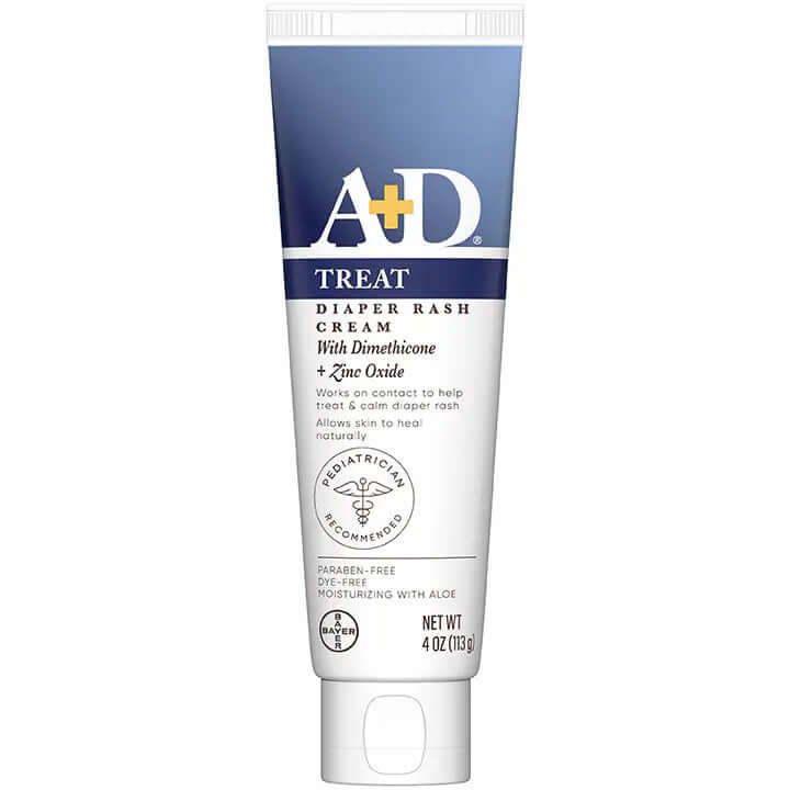 A+D Treat Diaper Rash Cream With Dimethicone & Zinc Oxide - 113g
