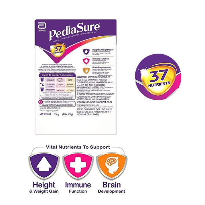 ABBOTT PediaSure Complete Balanced Nutrition To Help Kids Grow With Vanilla Delight Flavour for 2 Years - 750g-uyyala-com.myshopify.com-Food-Abbott