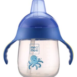 MEE MEE Twin Handle Straw Sipper Cup 240ml 3+m - Blue