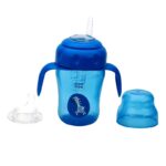 Mee Mee 2 in 1 Spout & straw Sipper Cup 210ml 3m+ Blue
