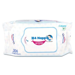 Buy Curatio B4 Nappi Baby Wet Wipes with Vitamin E - 30pcs Online in India at uyyaala.com