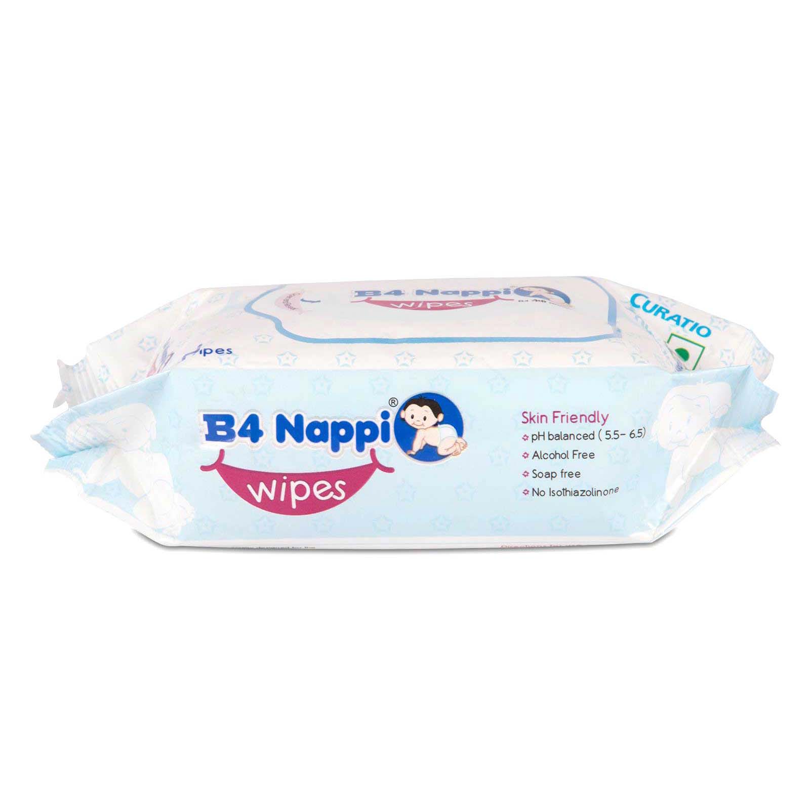 Buy Curatio B4 Nappi Baby Wet Wipes with Vitamin E - 30pcs Online in India at uyyaala.com