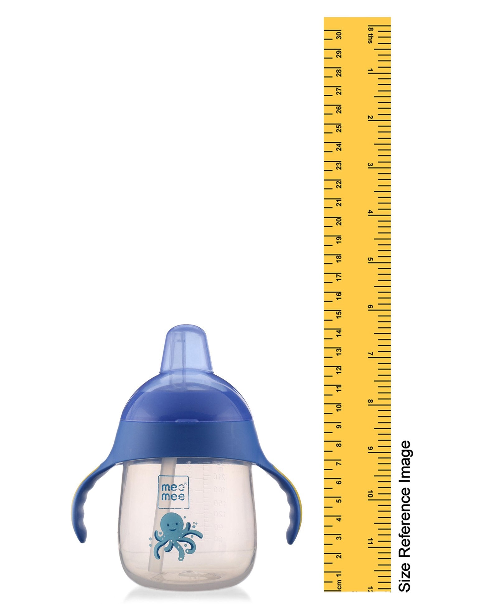 Mee Mee Twin Handle Straw Sipper Cup 240ml 3m+ Blue