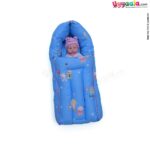 Baby Sleeping Bag Premium Cotton With Bear Print, 0-12m Age, Blue-uyyala-com.myshopify.com-Sleeping Bags-Happy Babies
