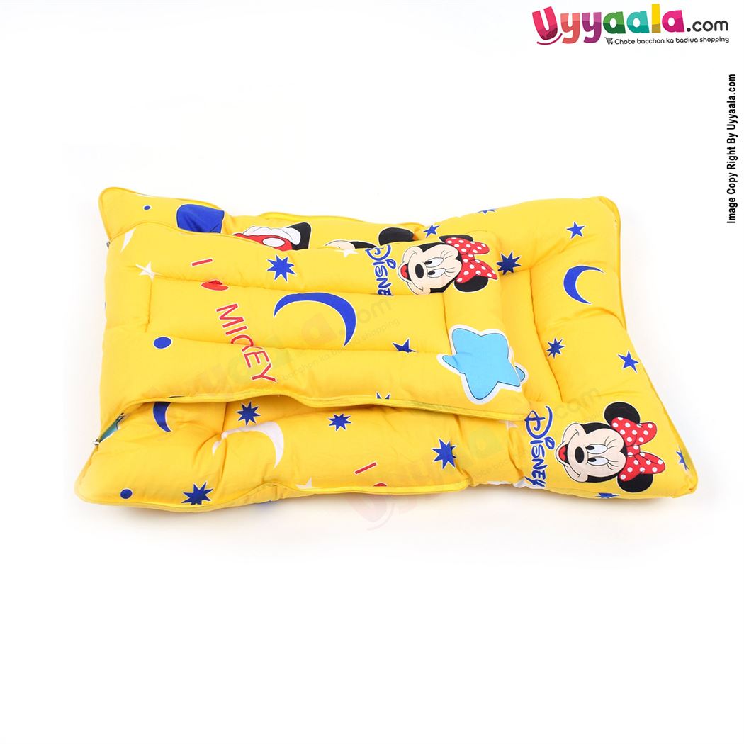 Baby Sleeping Bag Premium Cotton Mickey Mouse Print, 0-12m Age - Yellow-uyyala-com.myshopify.com-Sleeping Bags-Happy Babies