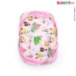 Baby Bedding Set with Mosquito Protection Net & Pillow Cotton, Car Print 0 to 12m Age, Pink-uyyala-com.myshopify.com-Bedding-Happy Babies