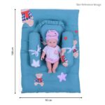 Cotton Bedding Set of 4 with Bolster and Pillow for babies