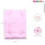 Baby velvet Bedding Set of 4 with Bolster and Pillow, Bear Print 0-6m Age - Pink-uyyala-com.myshopify.com-Bedding-Happy Babies