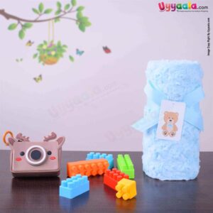 Baby Fur Rose Blanket 0-24m Age