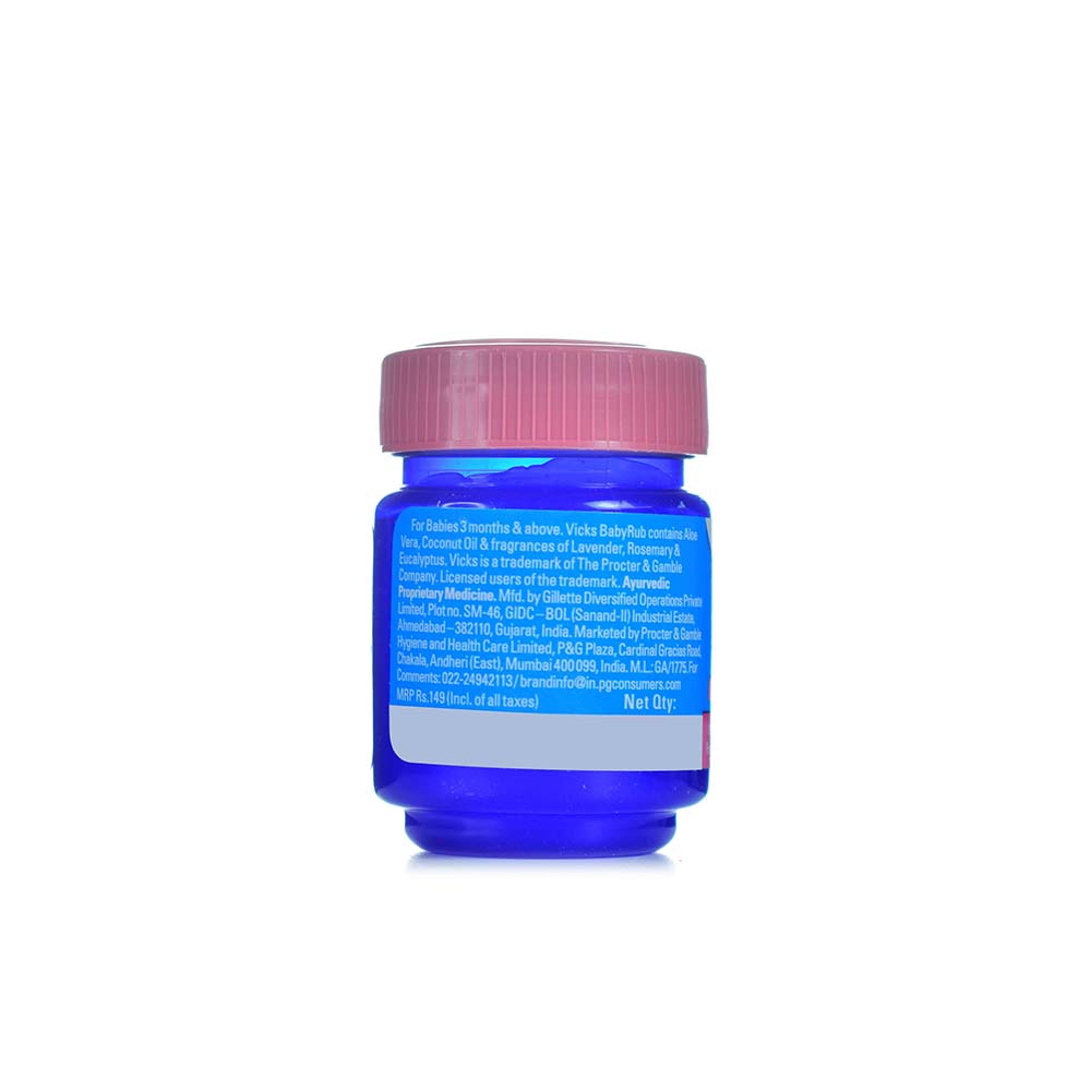 VICKS Baby Rub Comfort for Babies Alovera & Coconut Oil 25ml-uyyala-com.myshopify.com-Skin Care-Vicks