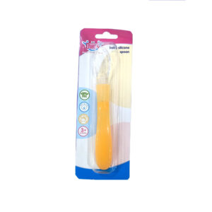 Mommas Baby Silicone Feeding Spoon for Baby - Yellow
