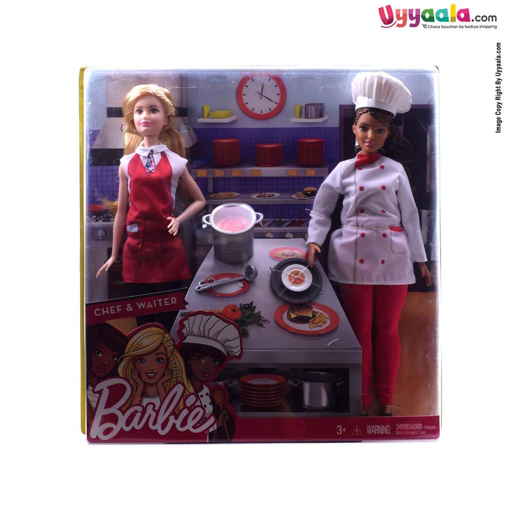 BARBIE Chef and Waiter Doll  for kids