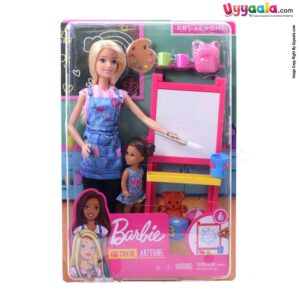 BARBIE Art Teacher Doll Model-Gjm 29, 3+Y Age