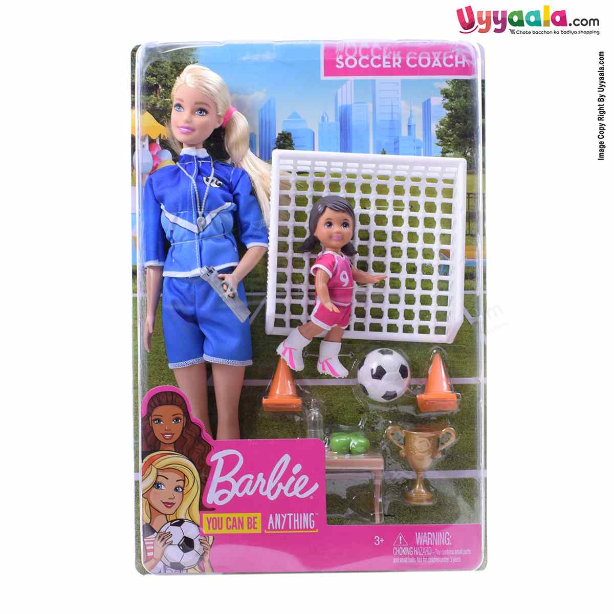 BARBIE Soccer Coach Doll 3+Y Age
