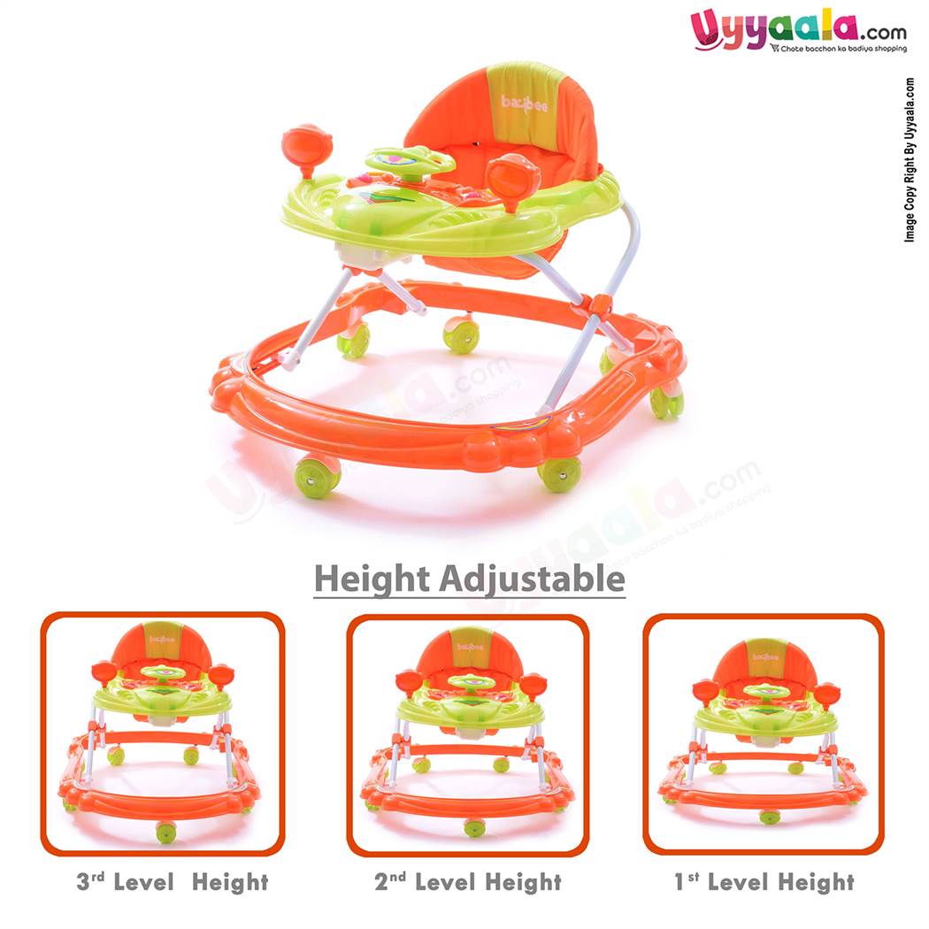 BAYBEE Walker - Green, Orange-uyyala-com.myshopify.com-Walkers-Baybee