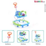 BAYBEE Walker Cum Rocker 3 In 1 Calf - Blue, Green-uyyala-com.myshopify.com-Walkers-Baybee
