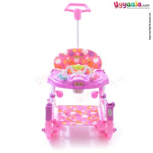 BAYBEE Guidance Walker Cum Rocker 3 In 1 - Orange, Purple-uyyala-com.myshopify.com-Walkers-Baybee