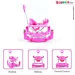 BAYBEE Walker Height Adjustable with Music & Lights - Purple-uyyala-com.myshopify.com-Walkers-Baybee