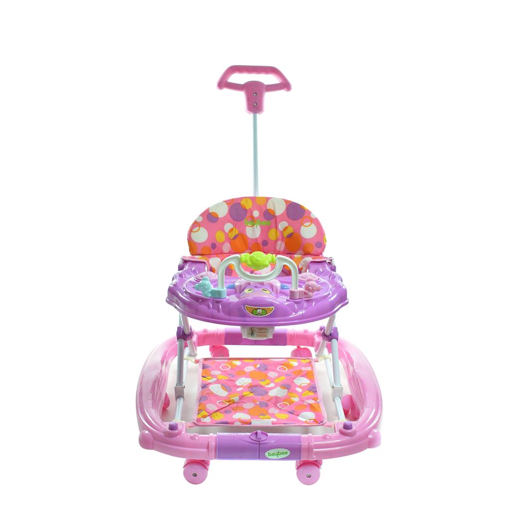 BAYBEE Guidance Walker Cum Rocker 3 In 1 - Pink, Purple-uyyala-com.myshopify.com-Walkers-Baybee