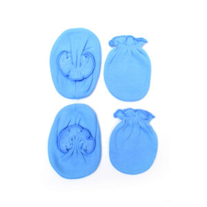 Ben Benny Mitten & Booties Set, Elastic Plain 0-3m