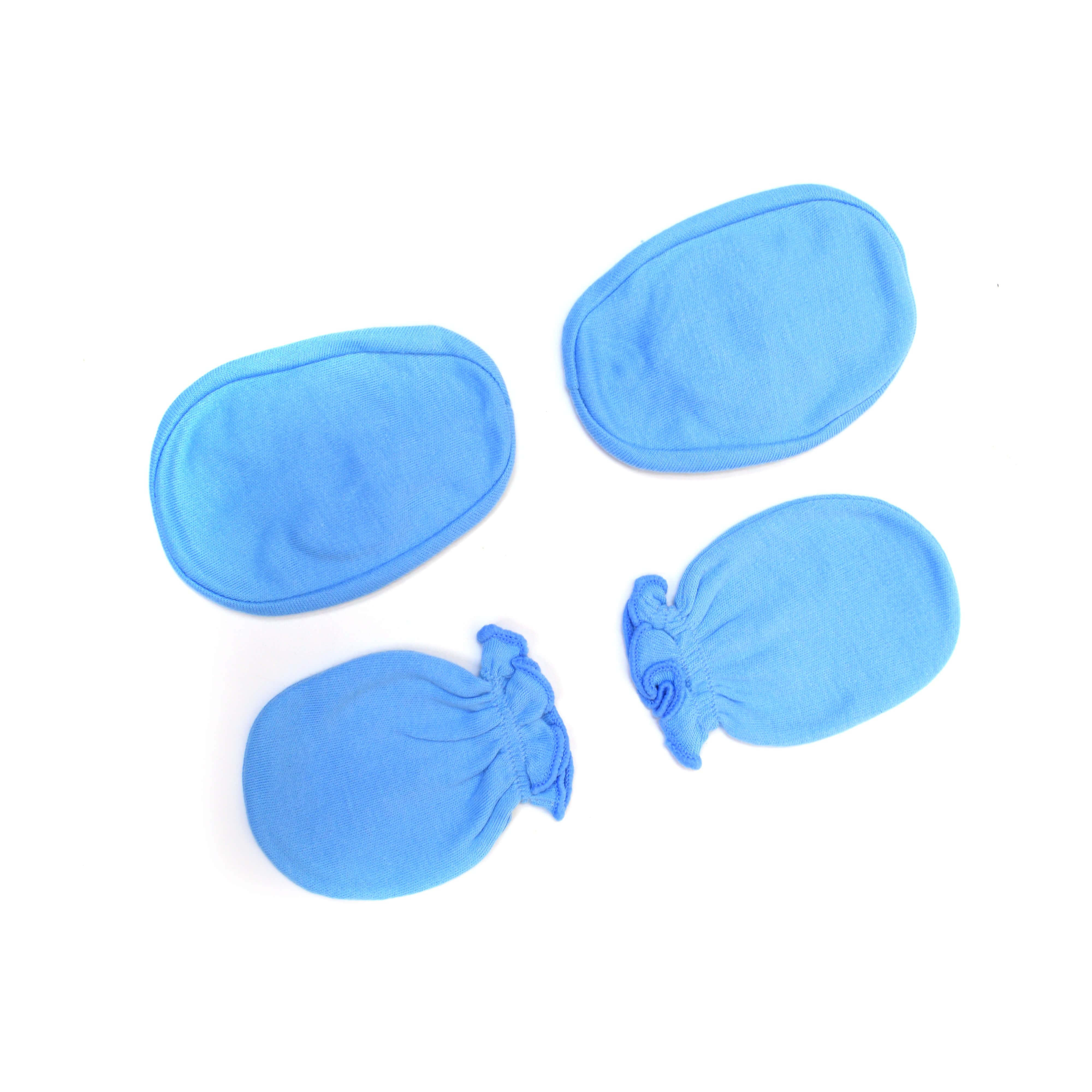 Ben Benny Mitten & Booties Set, Elastic Plain 0-3m