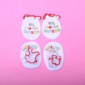 Ben Benny Mitten & Booties Set, Elastic Letter print, for New Born Babies