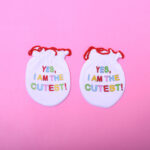 Ben Benny Mitten & Booties Set, Elastic Letter print, for New Born Babies