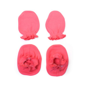 Ben Benny Mitten & Booties Set, Elastic Plain 0-3m