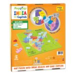 MAPOLOGY INDIA with capitals & map puzzle with india states for kids