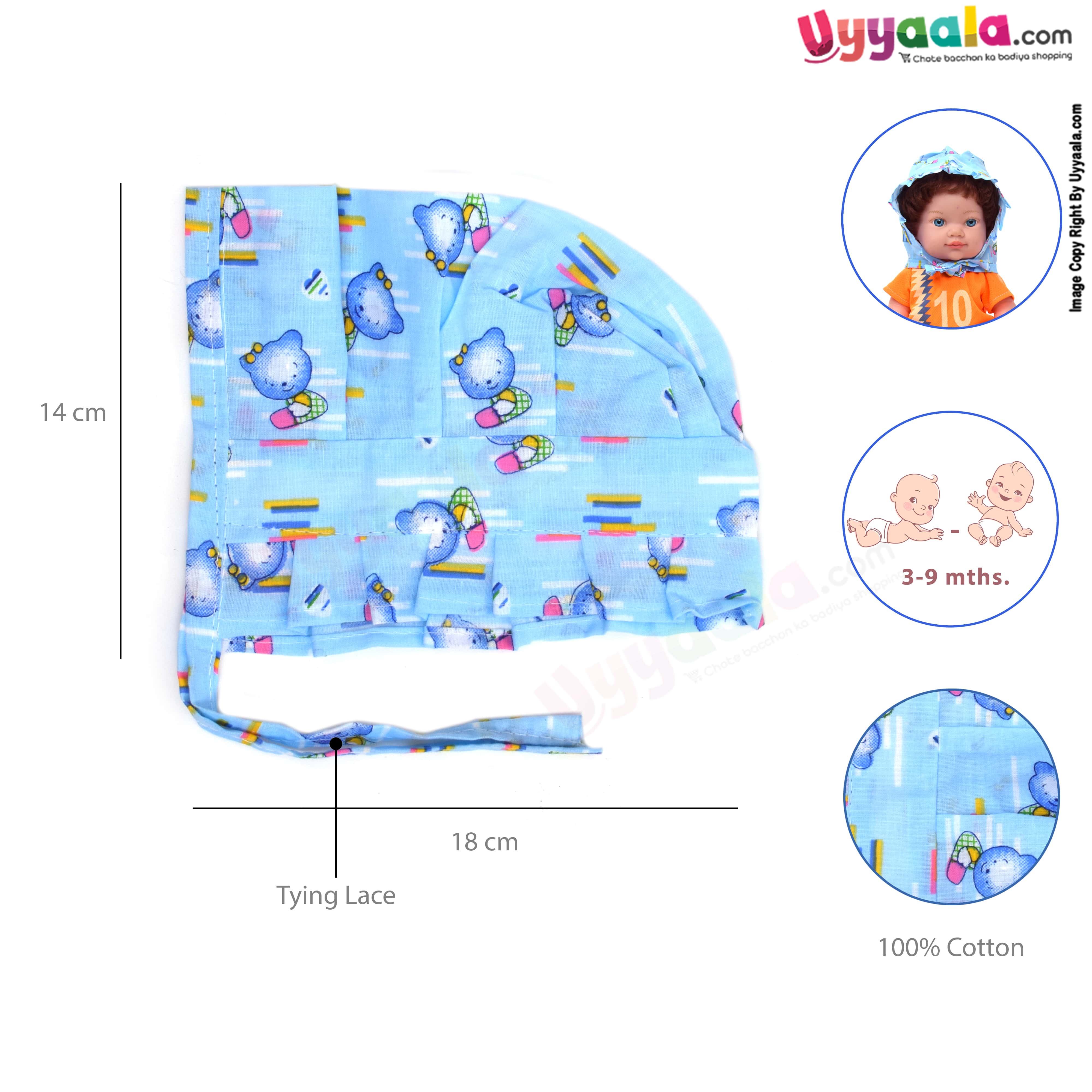 Baby tying cotton caps