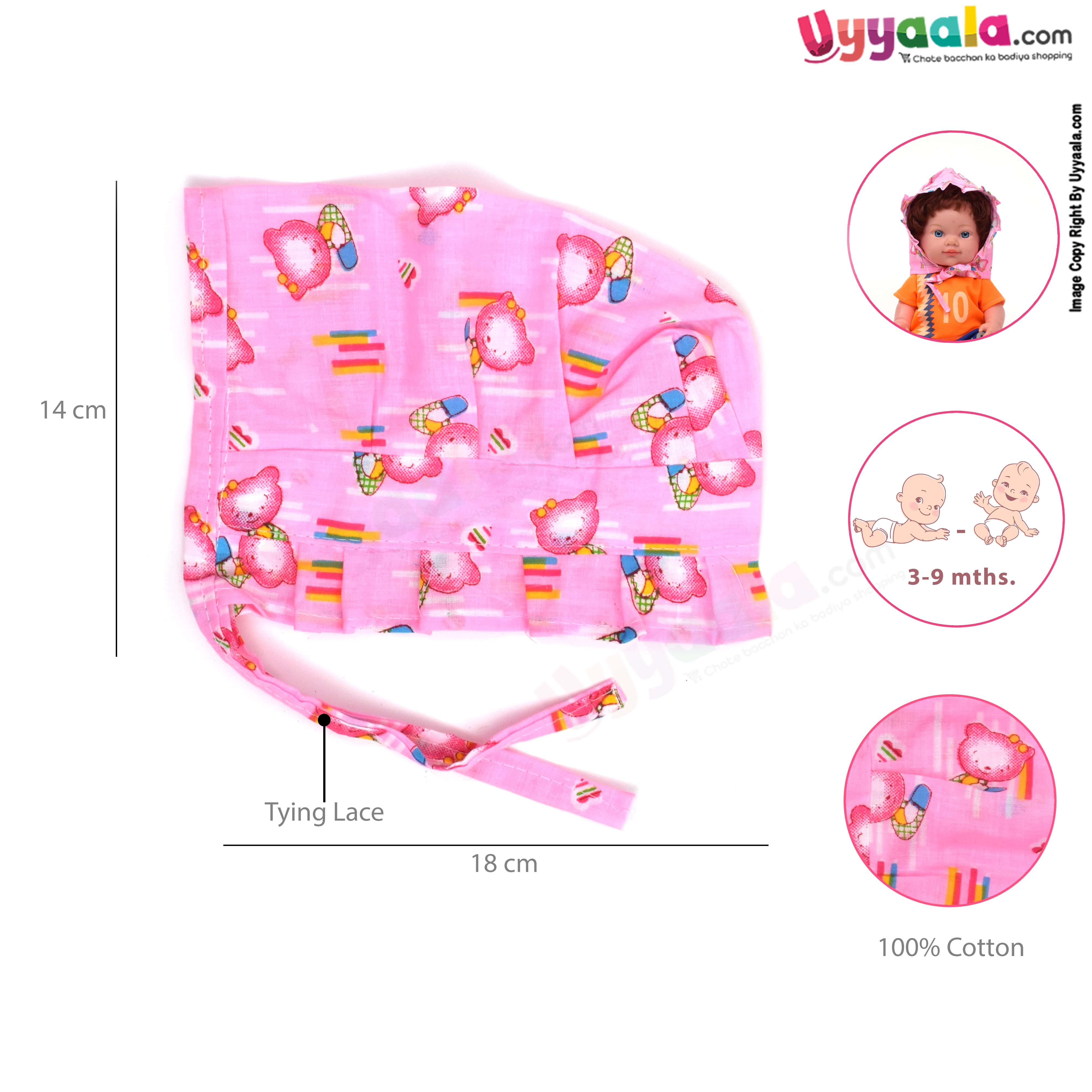 Baby tying cotton caps