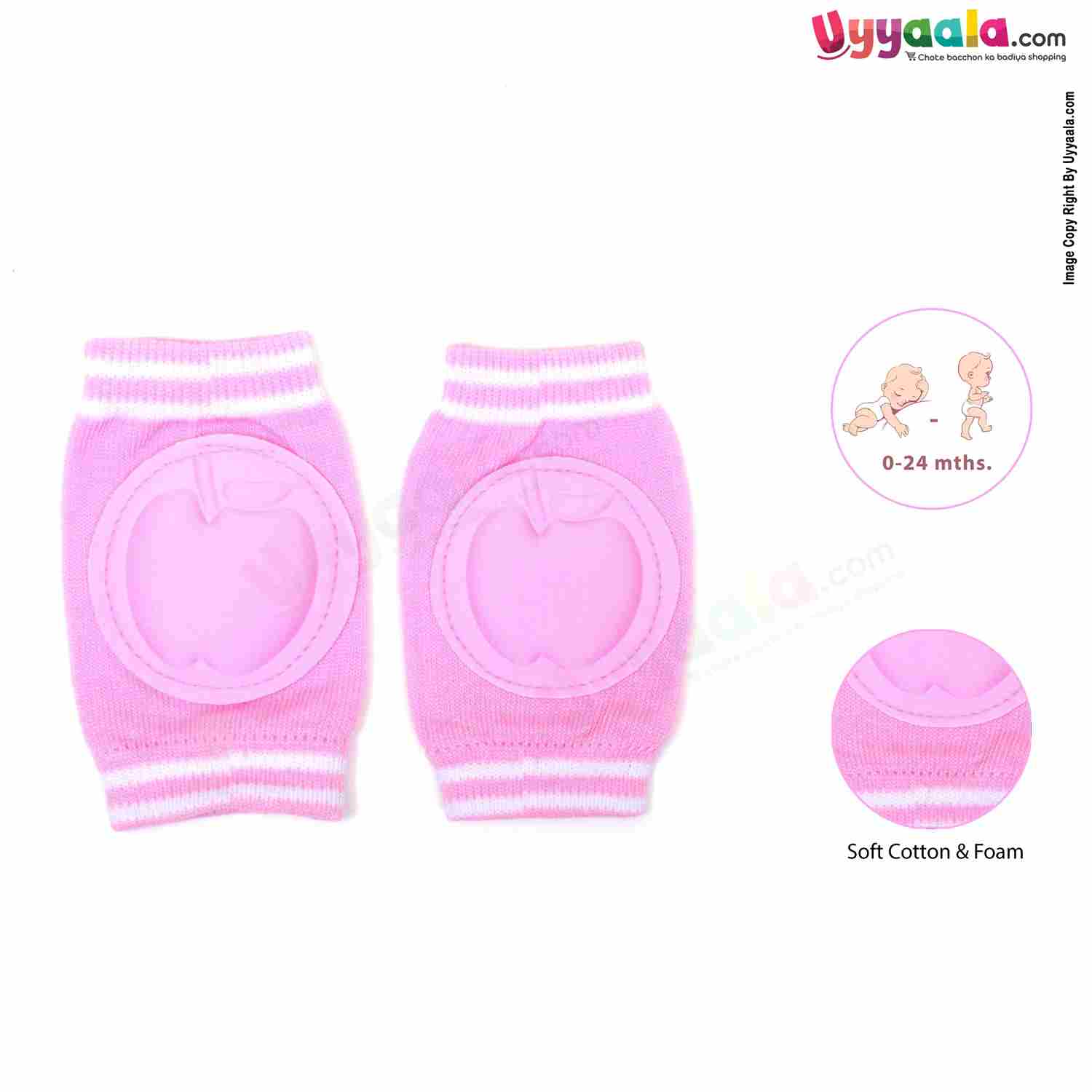 Knee protection pads for babies, Pink