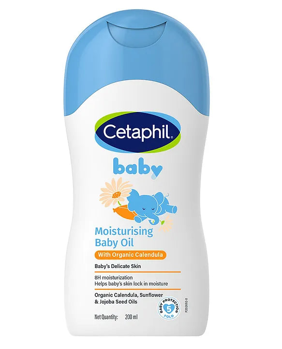 Buy Cetaphil Baby Moisturizing Oil for Baby with Organic Calendula - 200ml Online in India at uyyaala.com