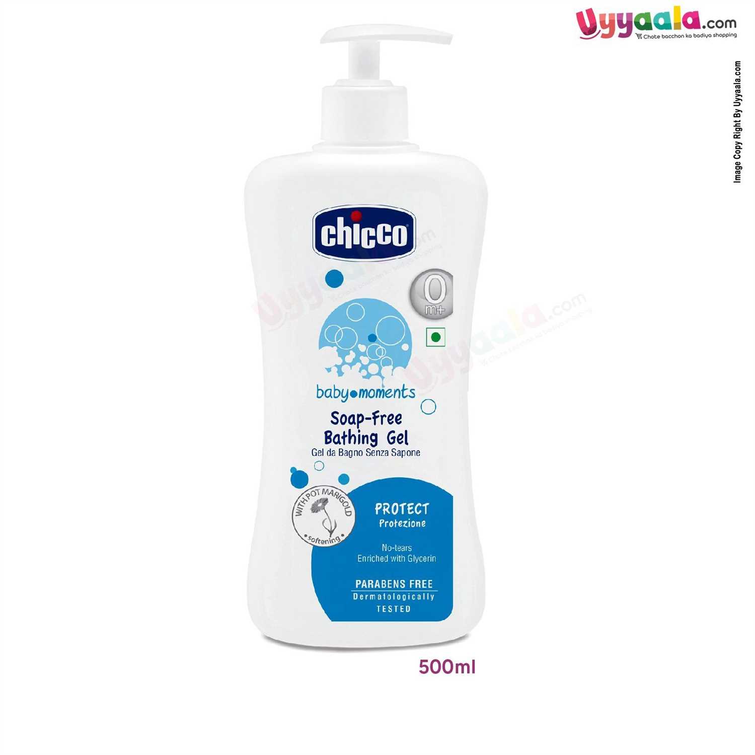 Soap free bathing gel protect for babies
