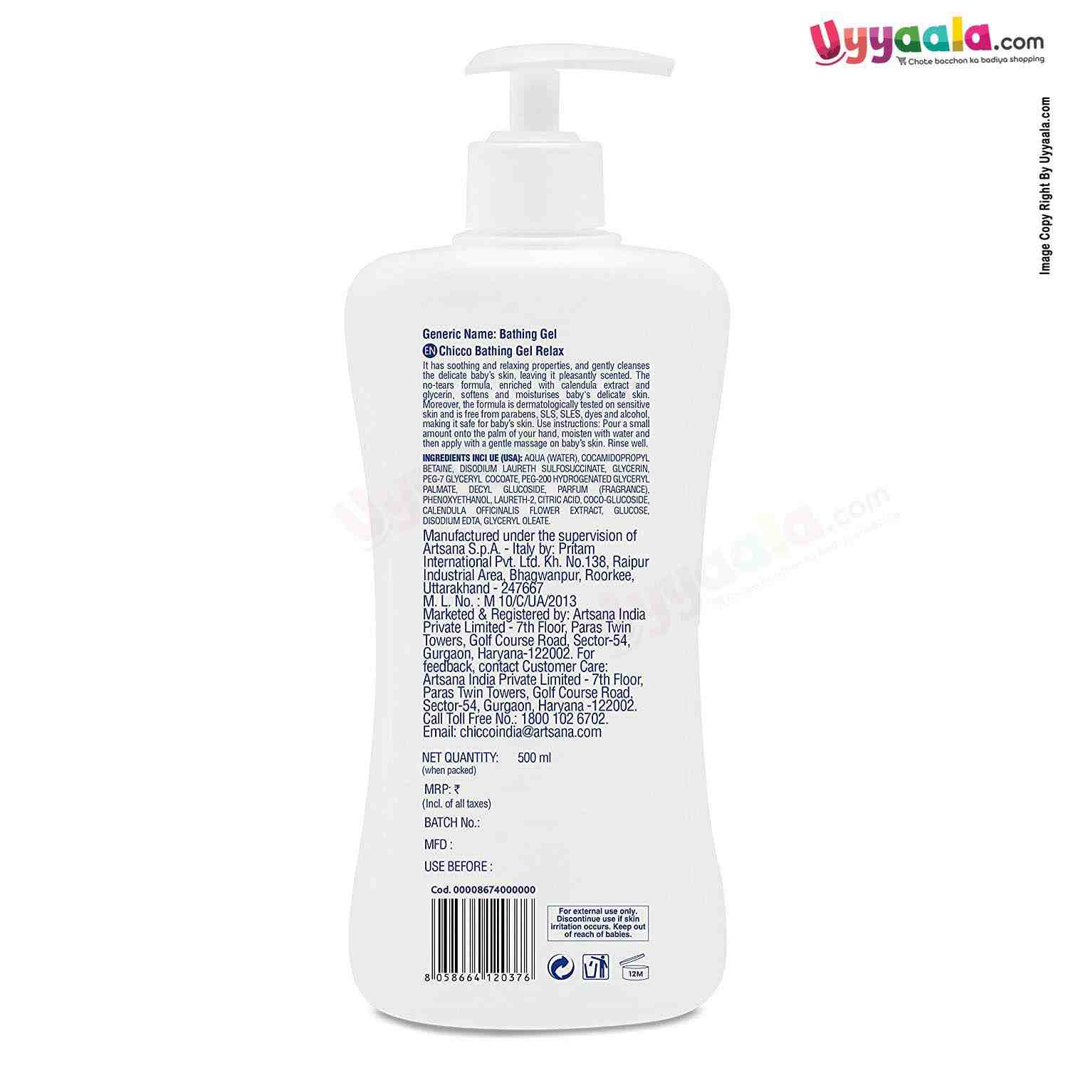 Chicco baby soap free bathing gel