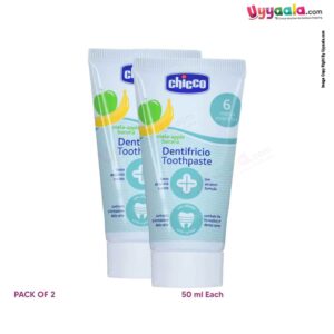 Banana flavored toothpaste for kids