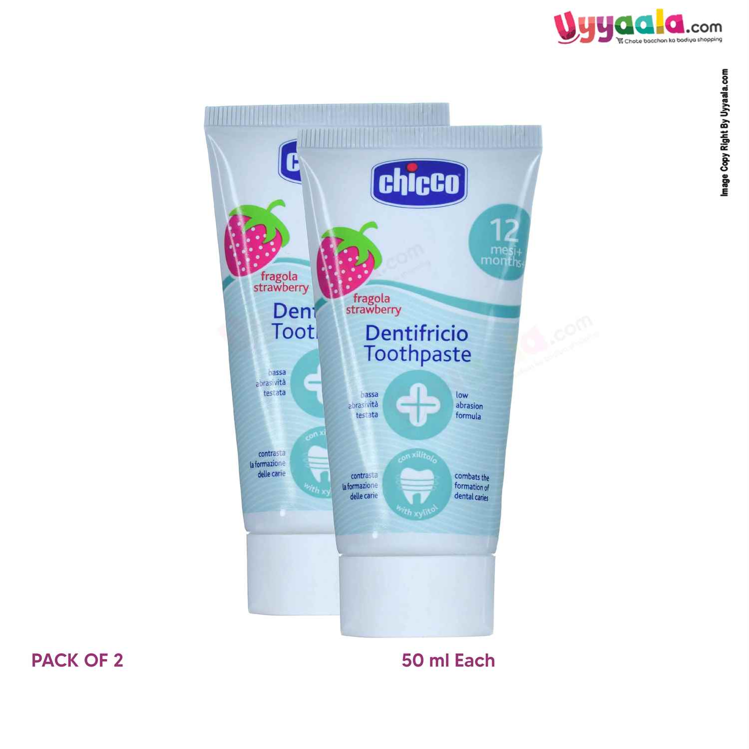 Strawberry flavored toothpaste for kids