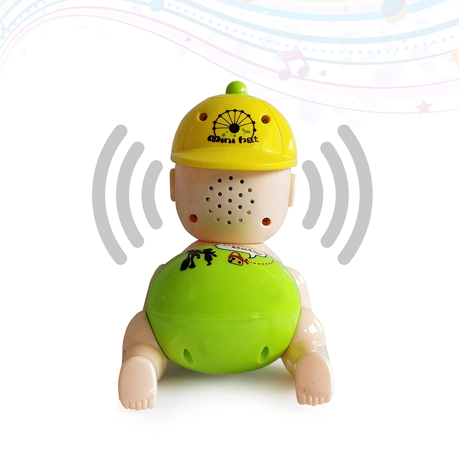 HAPPY BABY Crawling interactive battery operated toy with music & lights for babies-3+Y age