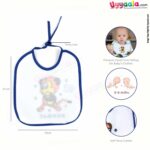Baby Bib Terry Cotton, Newborn Top Tieing Model, Multiple Print, Pack of 7, Size (21*18 cm) - Multicolor
