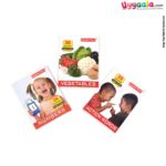 APPLE TREE Junior Flash Cards Pack of 3 - vegetables, alphabets & numbers