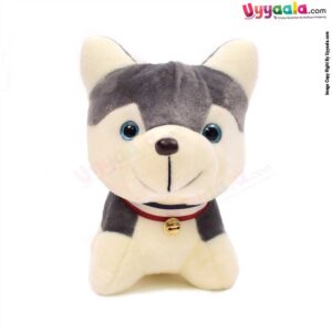 Husky Dog Soft Toy for Kids Size 27cm - Gray & White