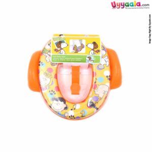 SEASME STREET Soft Potty Seat with Handle , Cartoon Print - Orange