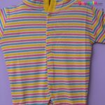 MAGIC TOWN Hooded Sleep Suits Hosiery Blue, Red & White Stripes & Elephant Print White 2P Pack, 3-6m Age