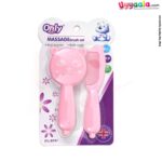 ONLY BABY massage brush set comb & brush, 0m+ - pink
