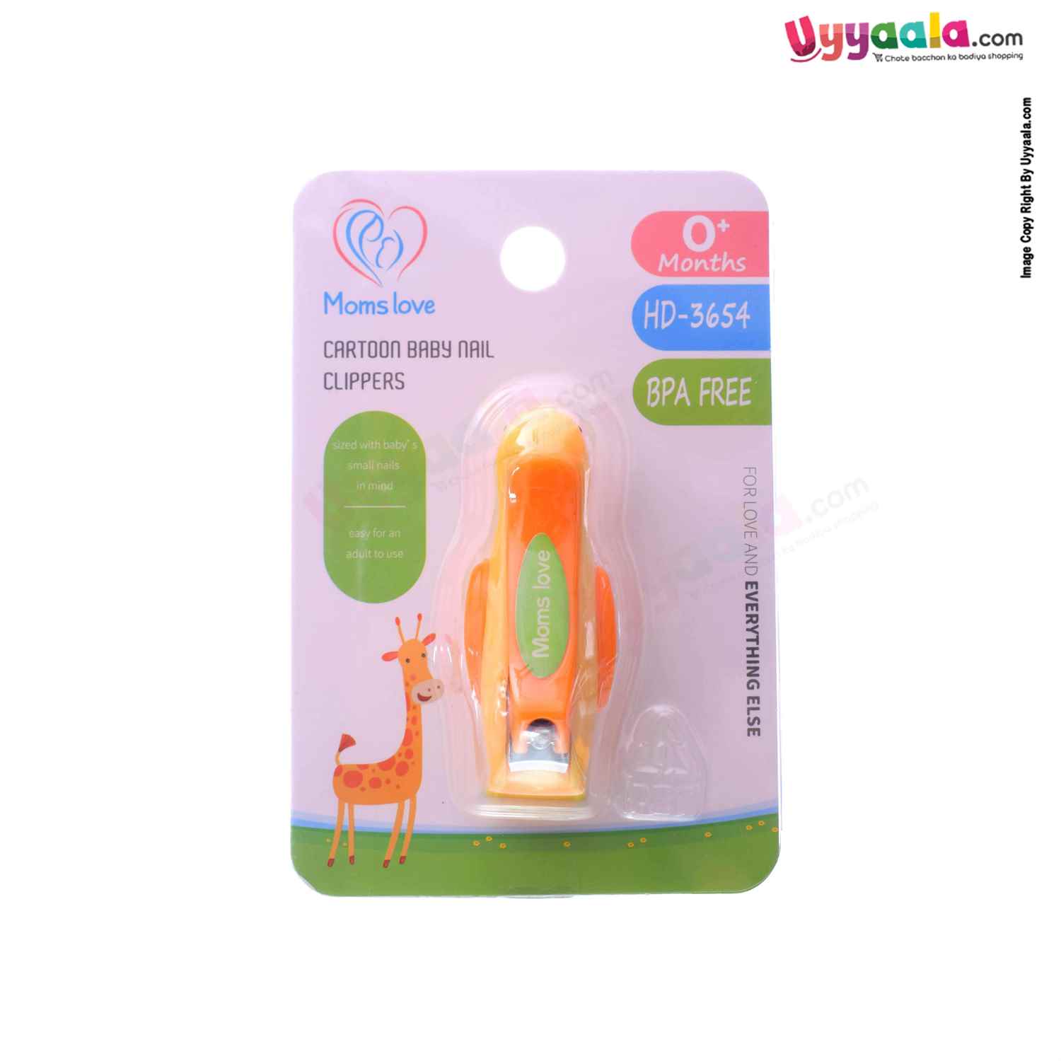 MOMS LOVE Baby Nail Clipper with Dolphin Shape for Babies 0+m Age