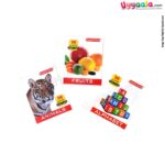 APPLE TREE Junior Flash Cards Pack of 3 - fruits, alphabets & animals