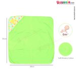 Babies soft hosiery cloth hooded towel, Green